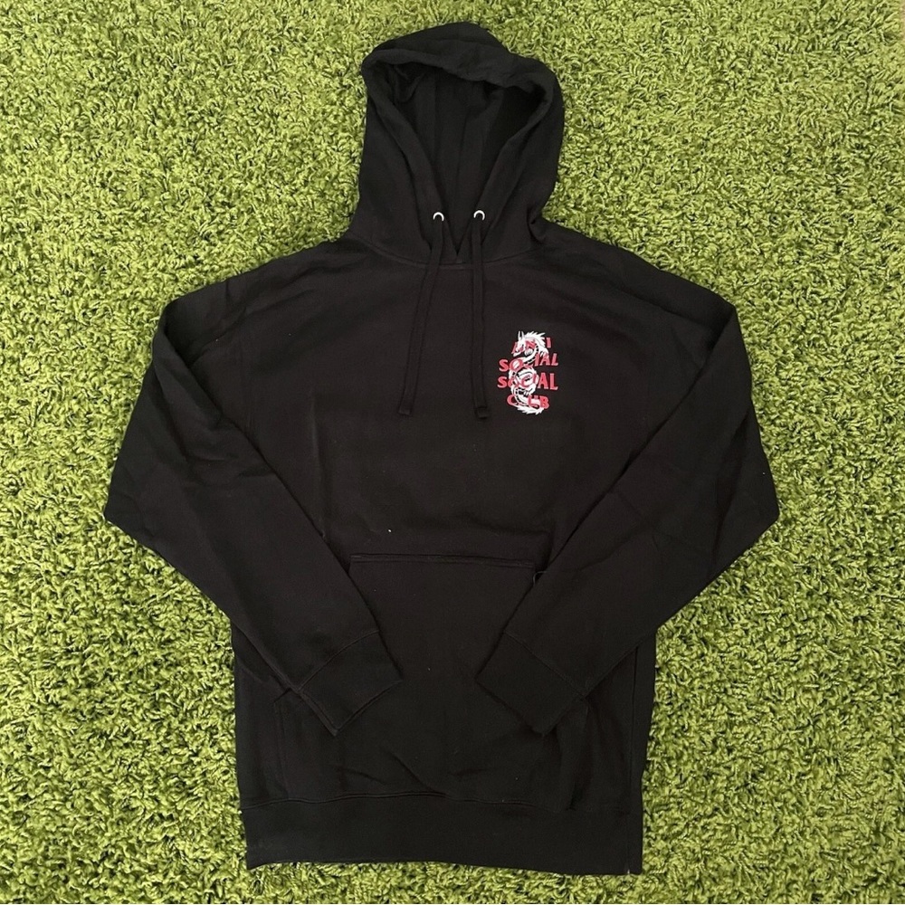 Anti social club dragon hoodie